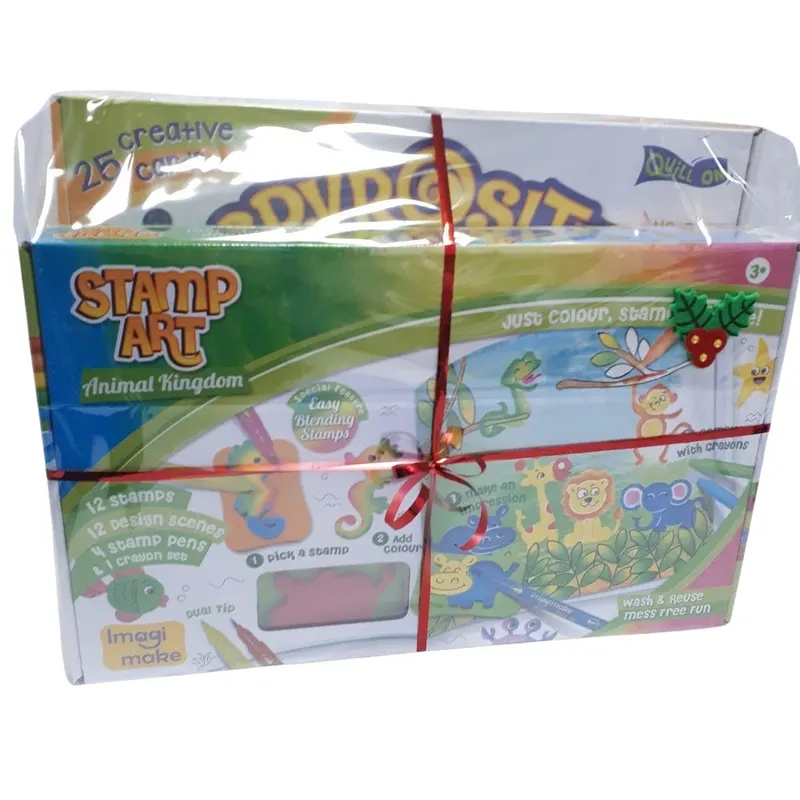Cadou 5-7 ANI - Set creativ quilling + Set Creativ cu stampile