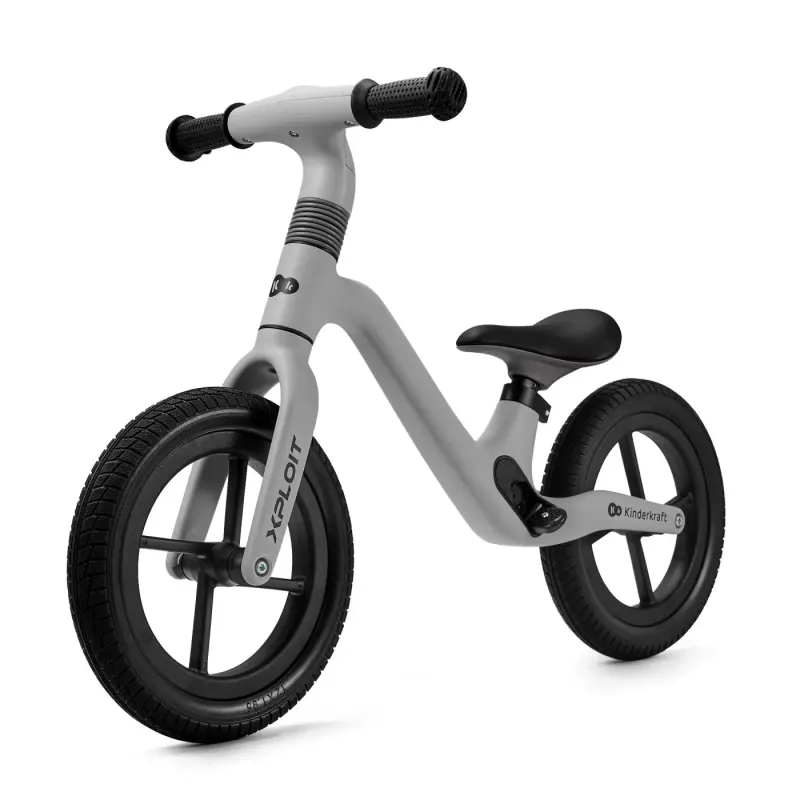Bicicleta Kinderkraft Xpoit, fara pedale, echilibru, argintiu KID924981