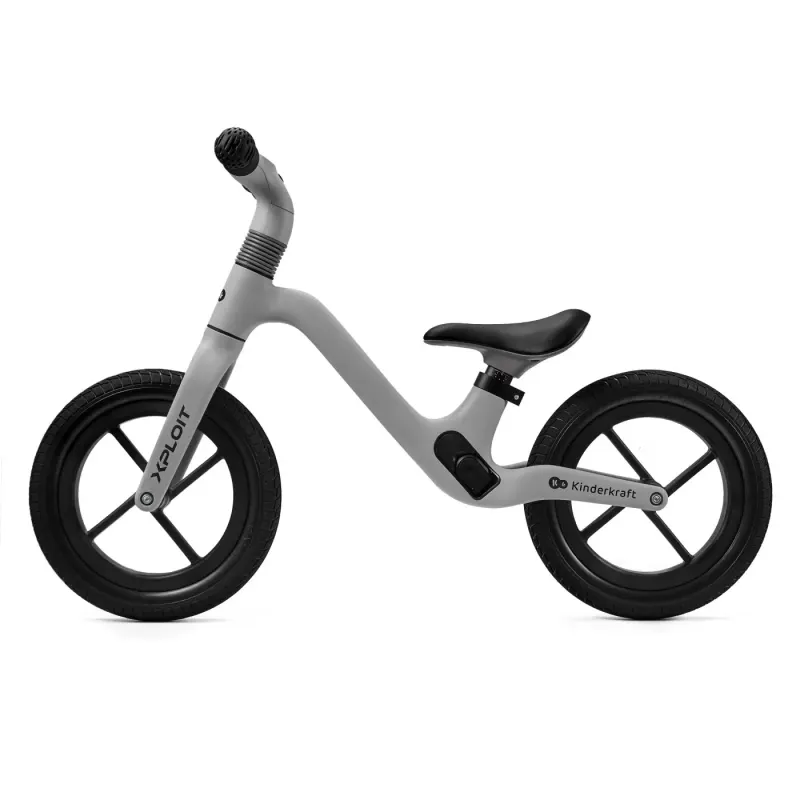 Bicicleta Kinderkraft Xpoit, fara pedale, echilibru, argintiu KID924981 — imaginea 2