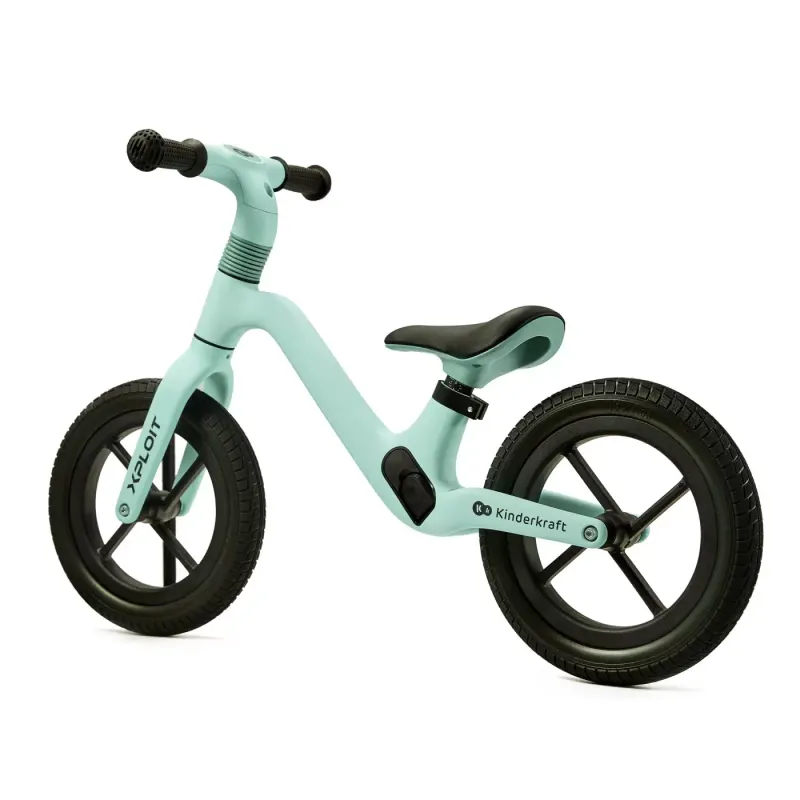 Bicicleta Kinderkraft Xpoit, fara pedale, echilibru, turcoaz KID925001 — imaginea 3