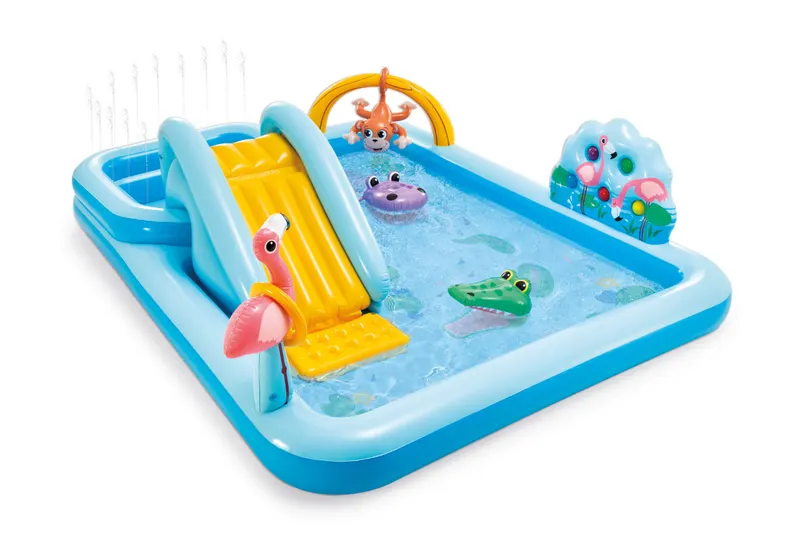 Piscina gonflabila copii Intex 57161, centru de joaca, tobogan, multicolor KID413075