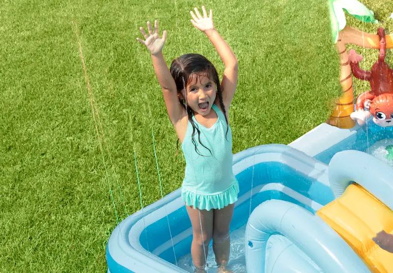 Piscina gonflabila copii Intex 57161, centru de joaca, tobogan, multicolor KID413075 — imaginea 5