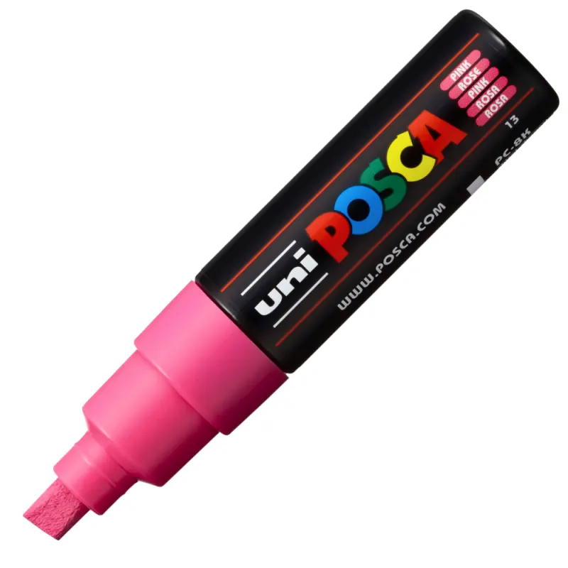 Marker UNI PC-8K Posca, 8.0 mm,varf tesit,roz
