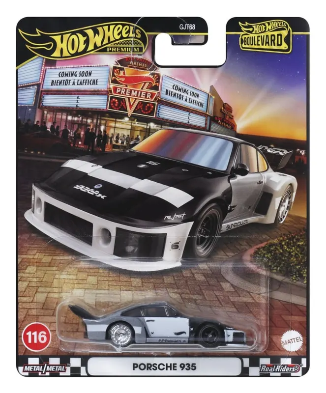 HOT WHEELS PREMIUM BOULEVARD MASINUTA METALICA PORSCHE 935 SCARA 1 LA 64