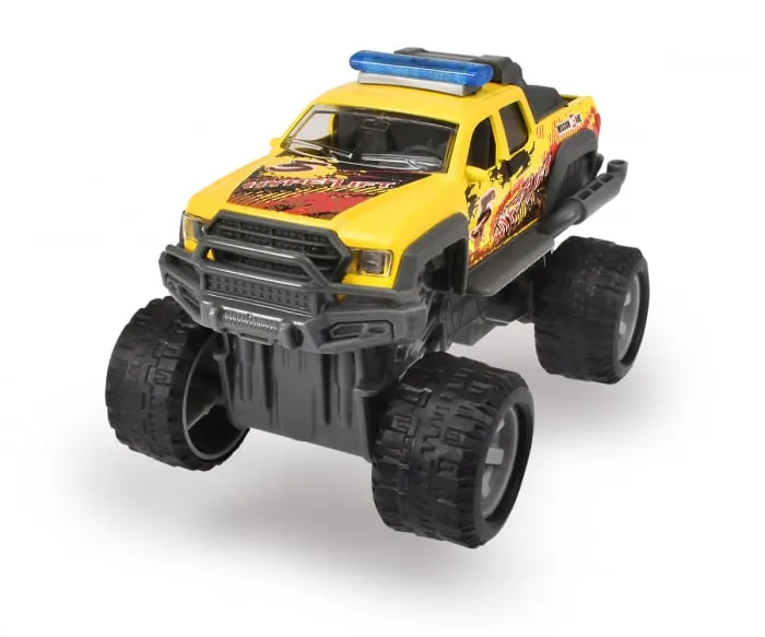 Masina de Teren Galbena Metal Rally Monster 15cm