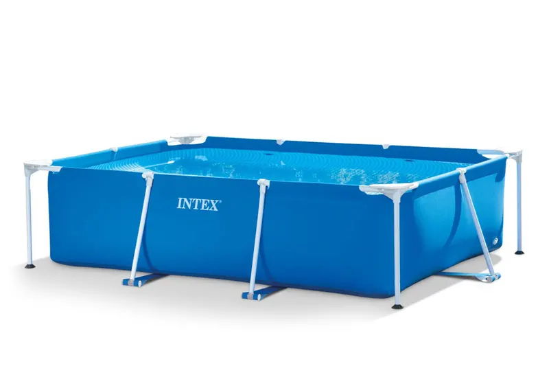 Piscina cu cadru metalic Intex 28270, dreptunghiulara, 220x150x60 cm, albastru KID400259