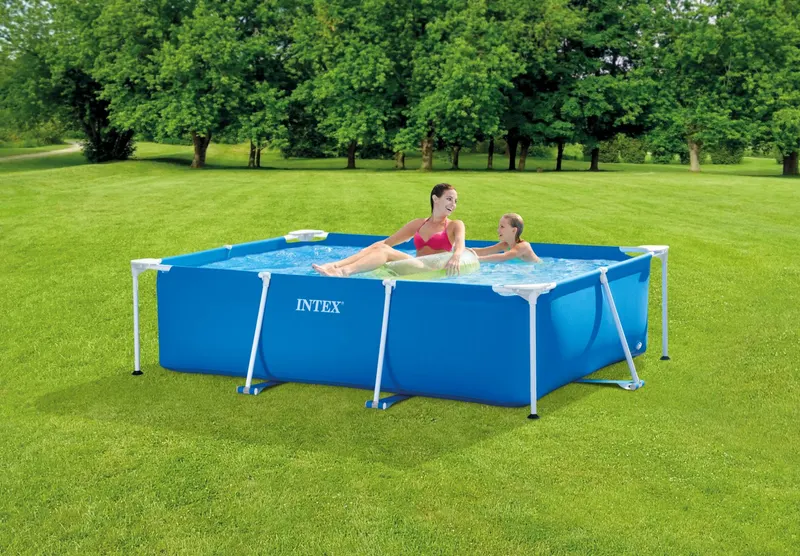 Piscina cu cadru metalic Intex 28270, dreptunghiulara, 220x150x60 cm, albastru KID400259 — imaginea 5