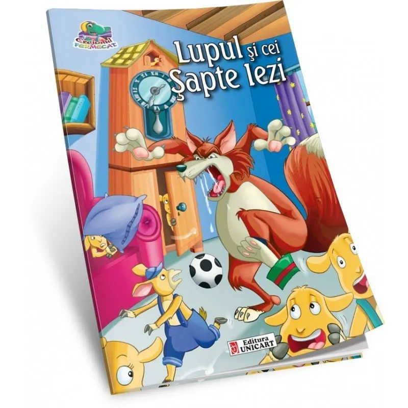 Carte de colorat E i poveE ti , Lupul E i cei 7 iezi, tip A5, 16 pagini