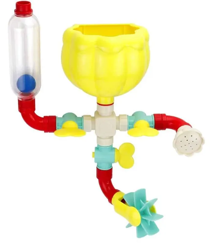 Set de Baie de Construit, Ventuza de Prindere, Invatare prin Joaca, 33x29 Cm, + 3 Ani