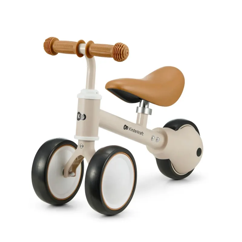 Bicicleta Kinderkraft Cutie, echilibru, 3 roti, bej KID925384