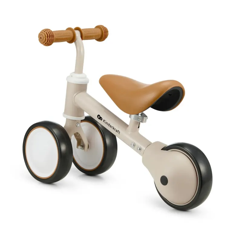 Bicicleta Kinderkraft Cutie, echilibru, 3 roti, bej KID925384 — imaginea 3