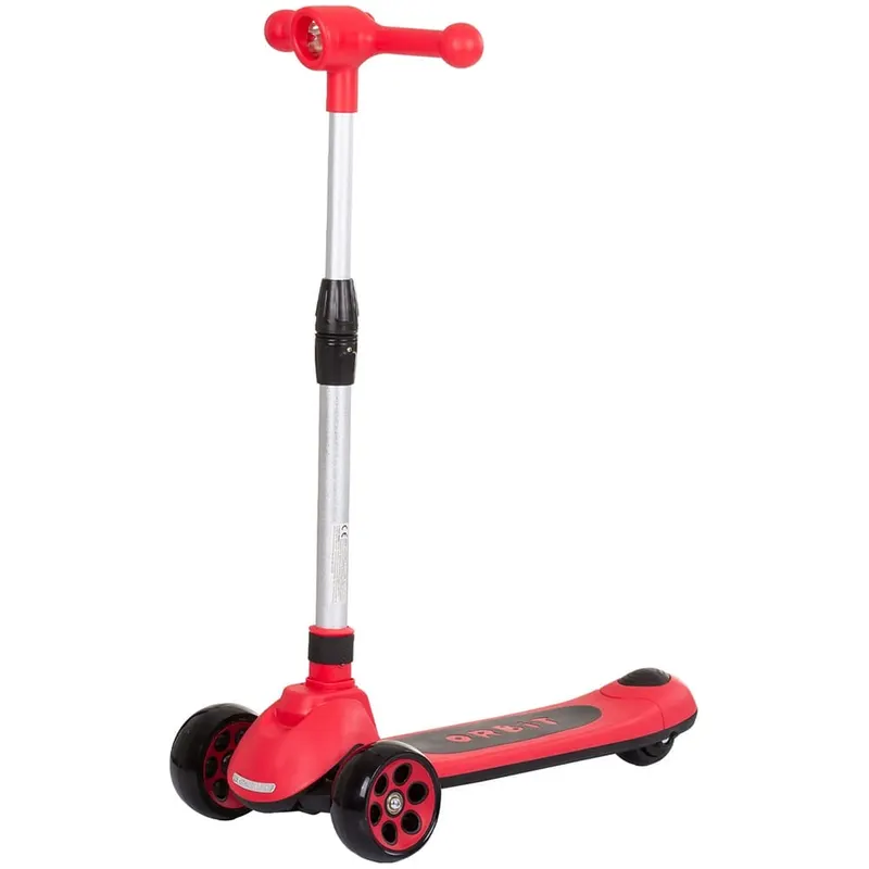 Trotineta Chipolino Orbit, lumini, pliabila, ghidonul reglabil, rosu KID055554
