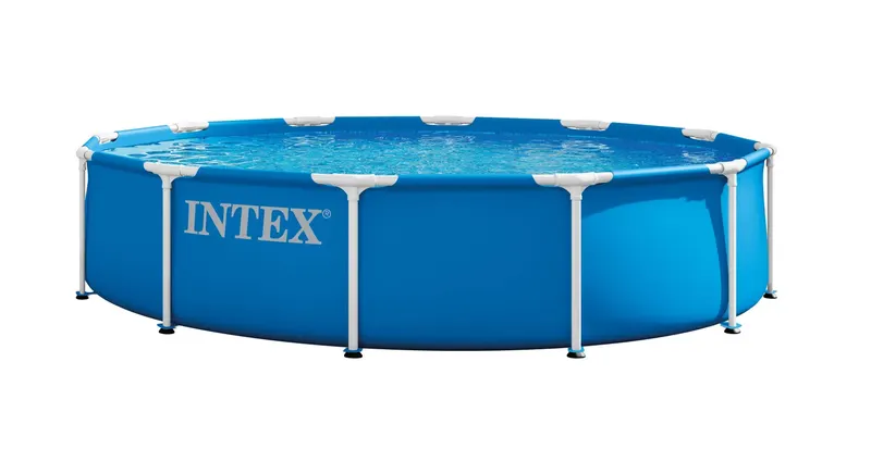 Piscina cu cadru metalic Intex 28212ND, rotunda, pompa si filtru, 366x76 cm, albastru KID432083 — imaginea 3