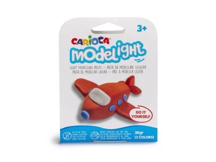 Plastilina ModeLight Carioca mijloace de transport, 3 modele