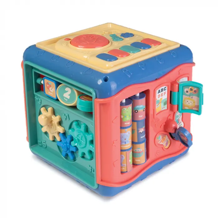 Cub de Activitati 6 in 1 - Jucarie pentru Bebelusi