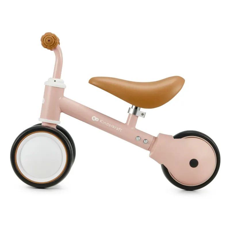 Bicicleta Kinderkraft Cutie, echilibru, 3 roti, roz KID925650 — imaginea 2
