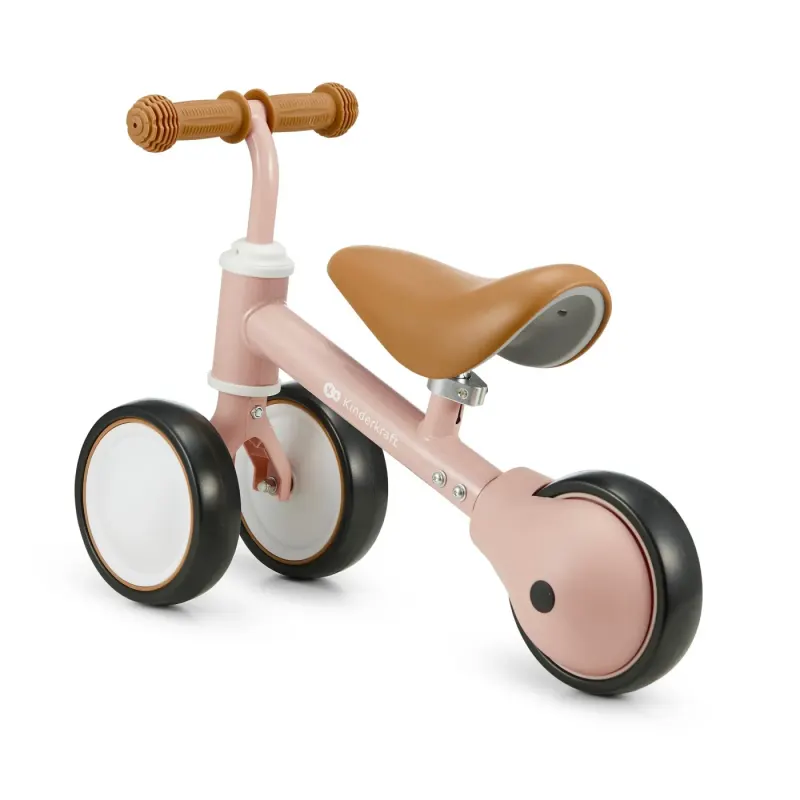 Bicicleta Kinderkraft Cutie, echilibru, 3 roti, roz KID925650 — imaginea 4