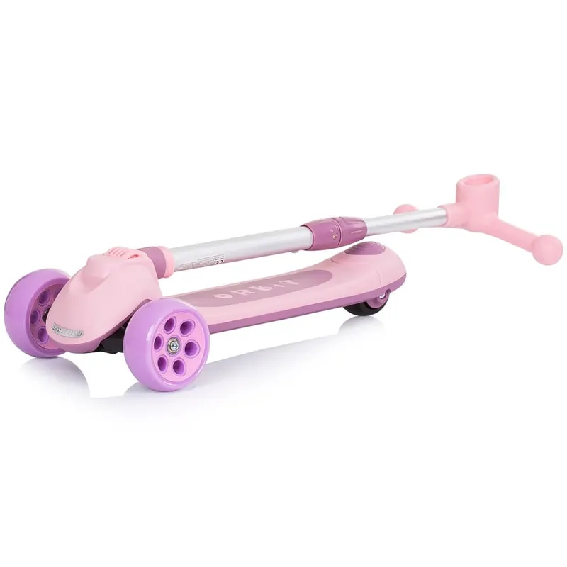 Trotineta Chipolino Orbit, lumini, pliabila, ghidonul reglabil, roz KID055561 — imaginea 3