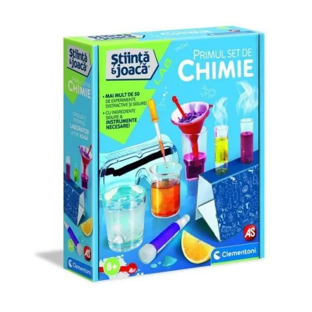 Joc educativ pentru mici exploratori Primul meu set de chimie, +8 ani