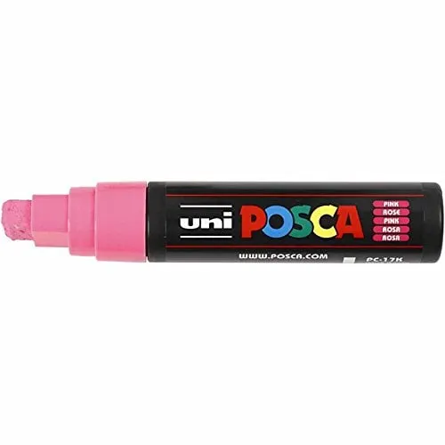 Marker UNI PC-17K Posca,15.0 mm,varf tesit,roz