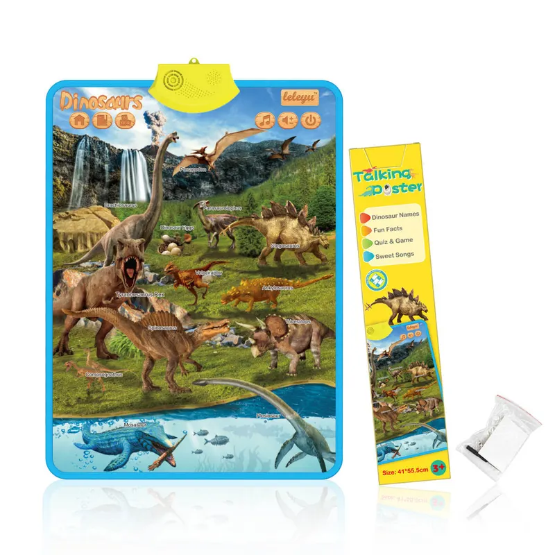 Poster Vorbitor in Limba Engleza - Dinozauri