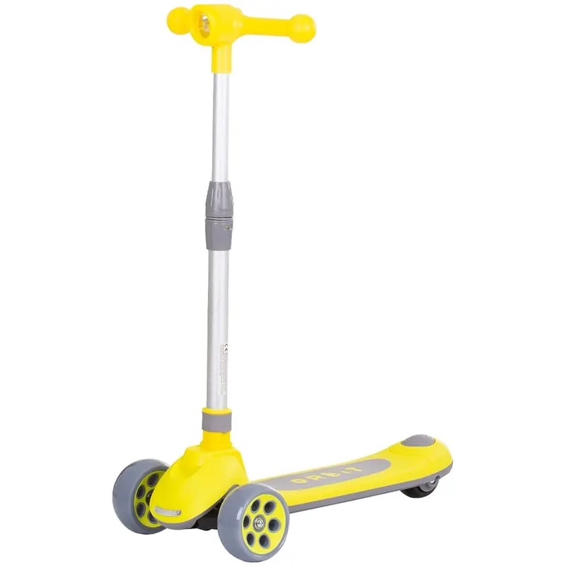 Trotineta Chipolino Orbit, lumini, pliabila, ghidonul reglabil, galben KID055578