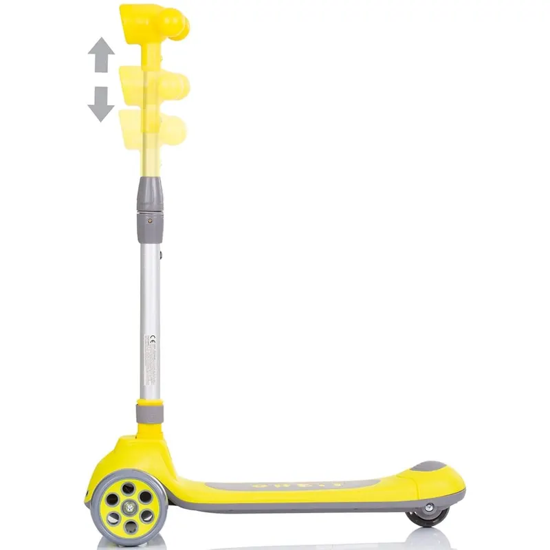 Trotineta Chipolino Orbit, lumini, pliabila, ghidonul reglabil, galben KID055578 — imaginea 2