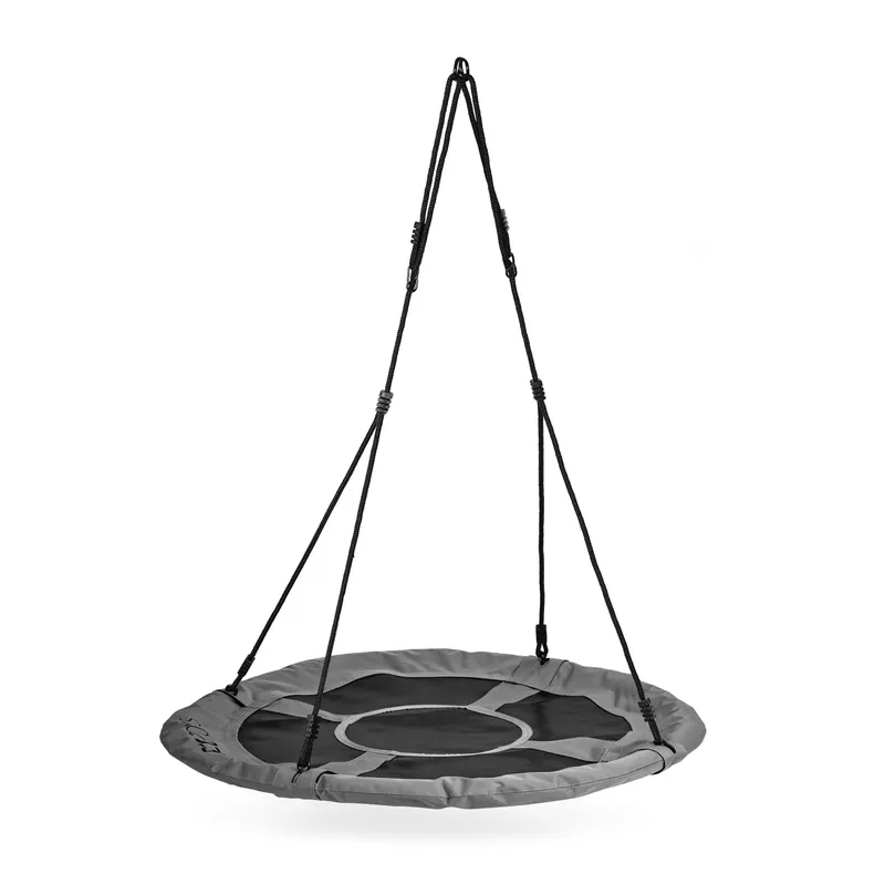 Leagan cuib Ecotoys, 150 kg, 100 cm, reglabil, gri KID001996 — imaginea 4