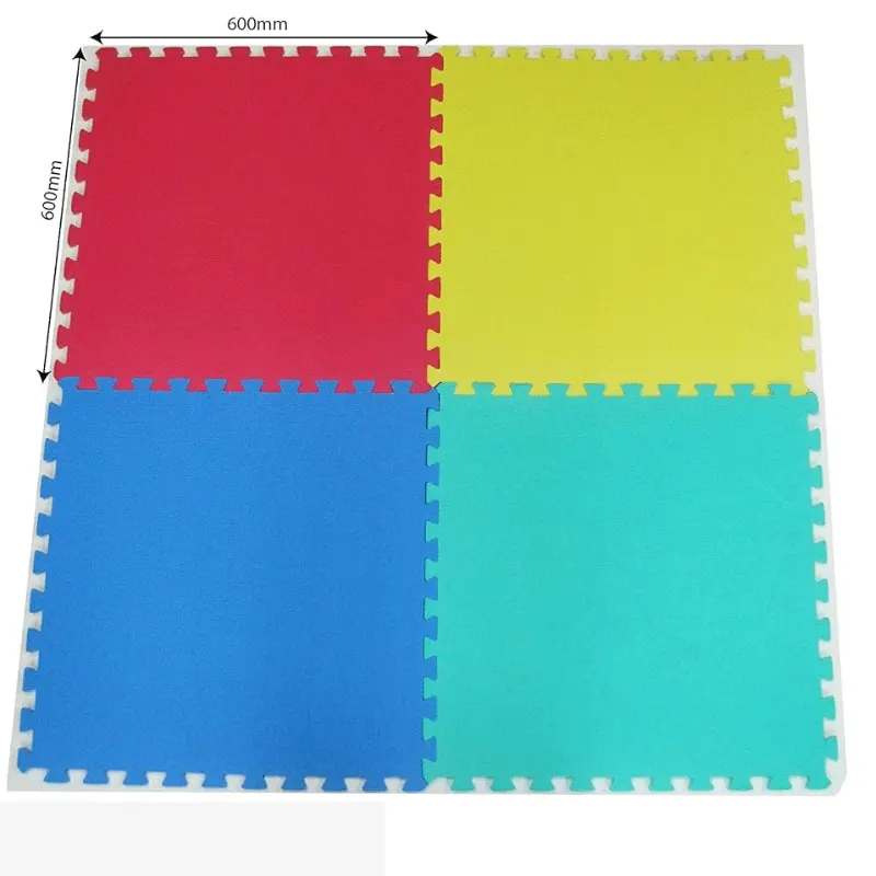 Covor Puzzle LUDIRO, 4 Piese 60x60 Cm, Spuma EVA, Protectie, Versatilitate si Siguranta pentru Orice Spatiu
