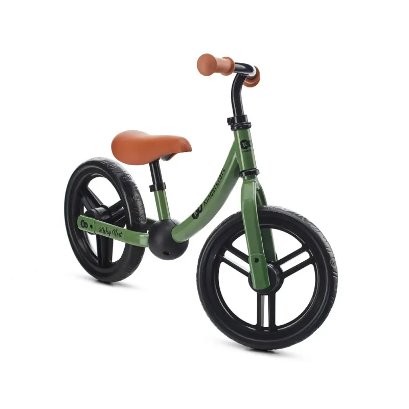 Bicicleta Kinderkraft 2Way Next, echilibru, fara pedale, verde KID922253 — imaginea 2