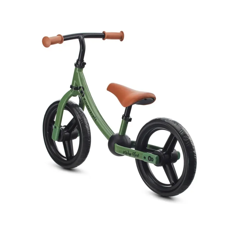 Bicicleta Kinderkraft 2Way Next, echilibru, fara pedale, verde KID922253 — imaginea 4