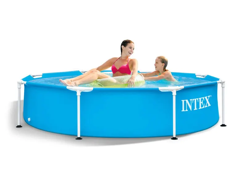 Piscina cu cadru metalic INTEX 28205, rotunda, 244x51 cm, albastru KID420561 — imaginea 3