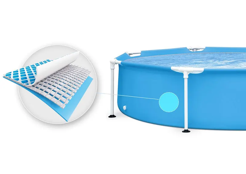 Piscina cu cadru metalic INTEX 28205, rotunda, 244x51 cm, albastru KID420561 — imaginea 4