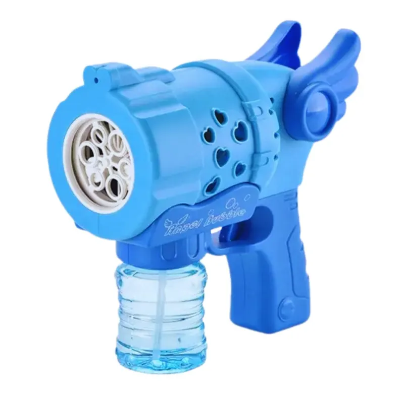 Pistol Baloane Săpun LUDIRO cu 6 gauri, Albastru