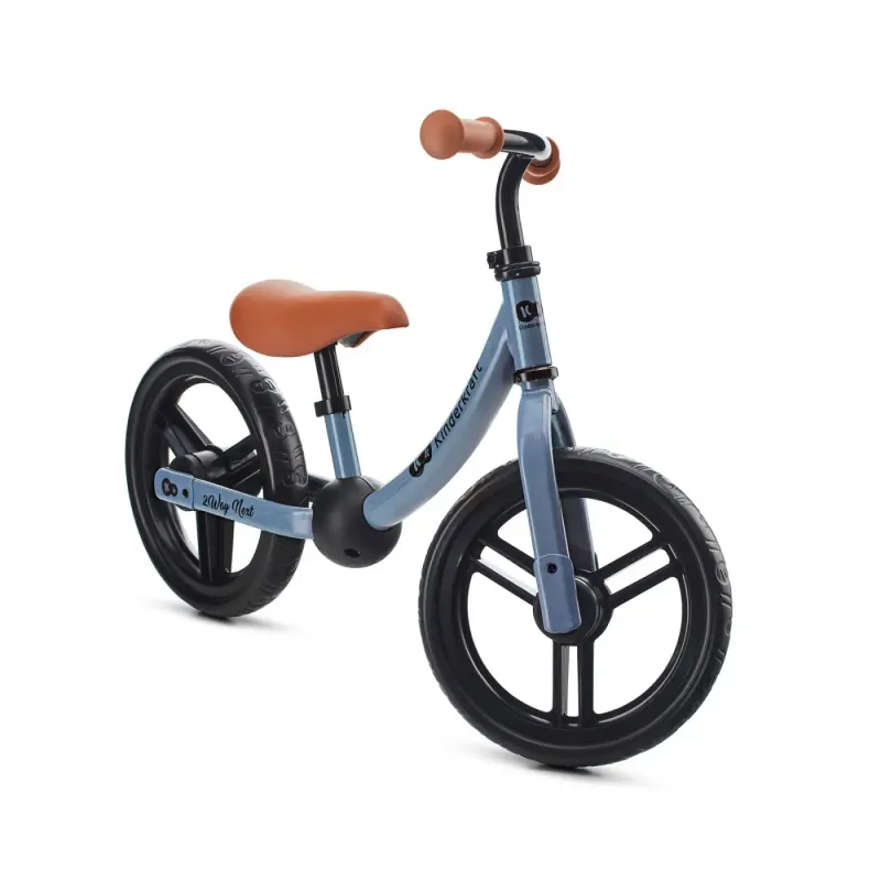 Bicicleta Kinderkraft 2Way Next, echilibru, fara pedale, albastru KID922260 — imaginea 3