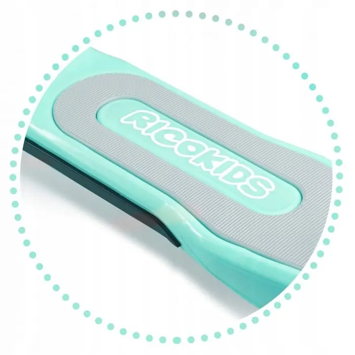 Trotineta Ricokids Piko, ghidon reglabil, roti LED, turcoaz KID477808 — imaginea 4