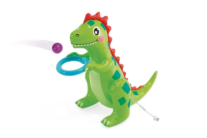 Piscina gonflabila copii Intex 56139 Dino Park, tobogan, fantana arteziana, multicolor KID428628 — imaginea 3