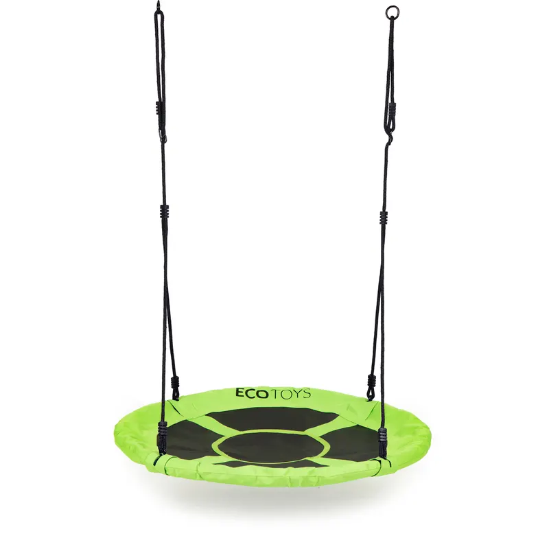 Leagan cuib Ecotoys, 150 kg, 100 cm, reglabil, verde KID066842