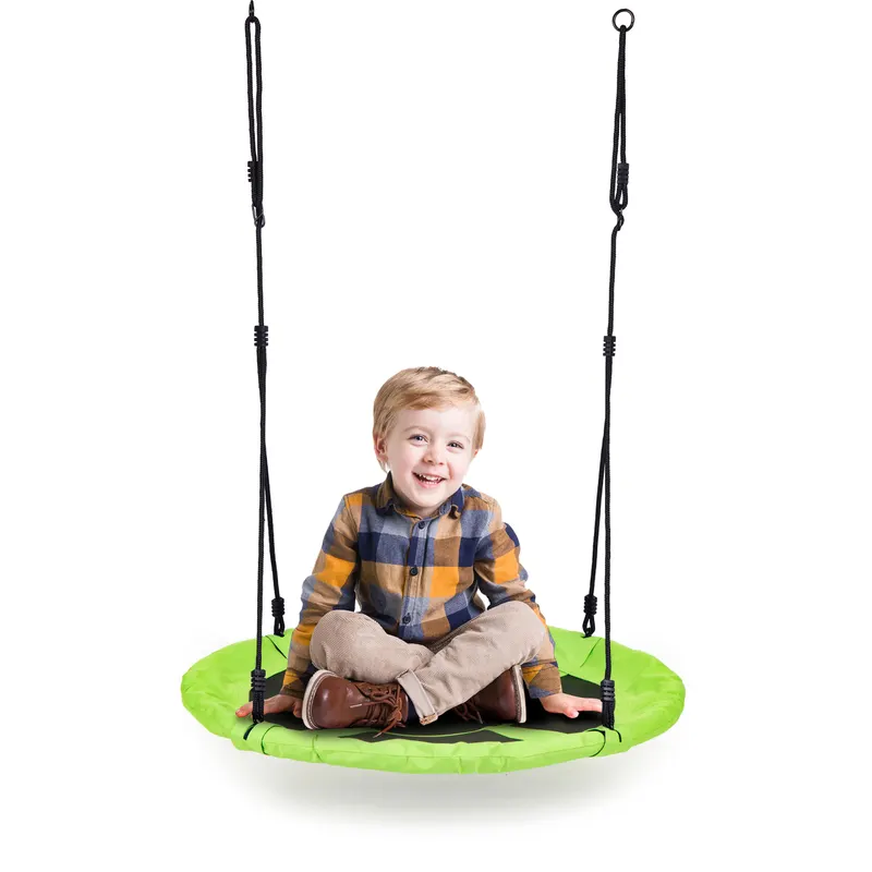 Leagan cuib Ecotoys, 150 kg, 100 cm, reglabil, verde KID066842 — imaginea 2