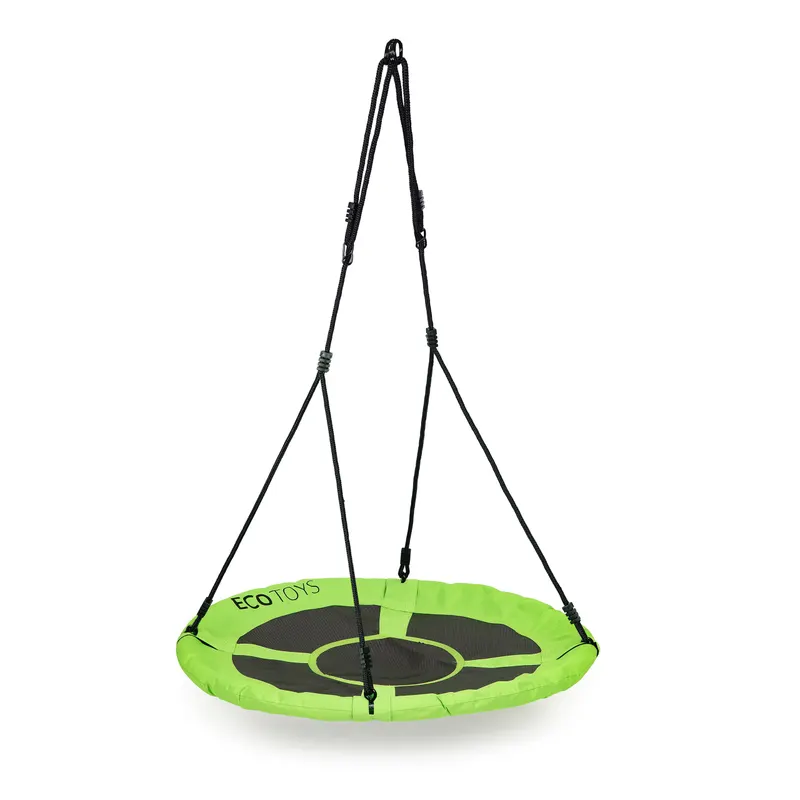 Leagan cuib Ecotoys, 150 kg, 100 cm, reglabil, verde KID066842 — imaginea 5