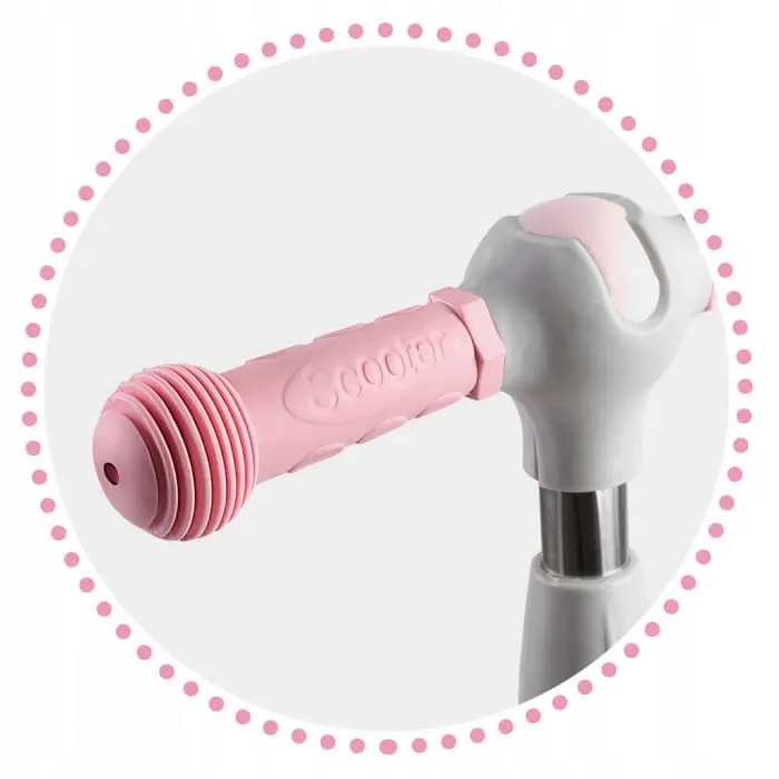 Trotineta Ricokids Piko, ghidon reglabil, roti LED, roz KID477815 — imaginea 3
