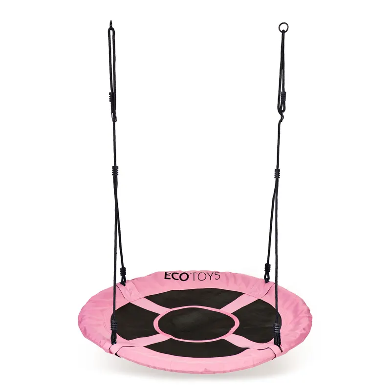 Leagan cuib Ecotoys, 150 kg, 100 cm, reglabil, roz KID066859