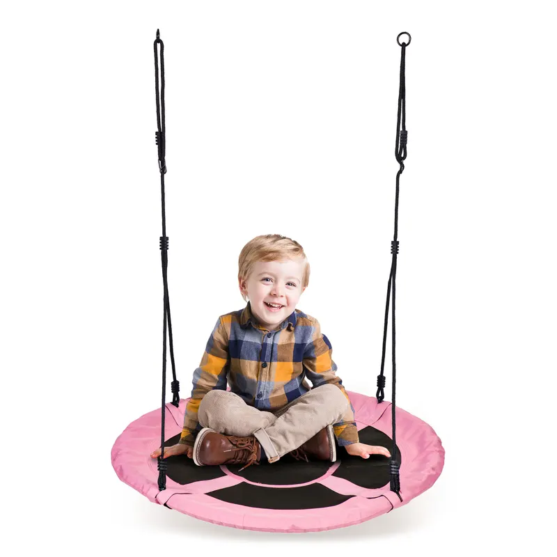 Leagan cuib Ecotoys, 150 kg, 100 cm, reglabil, roz KID066859 — imaginea 2