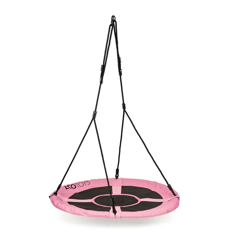 Leagan cuib Ecotoys, 150 kg, 100 cm, reglabil, roz KID066859 — imaginea 5