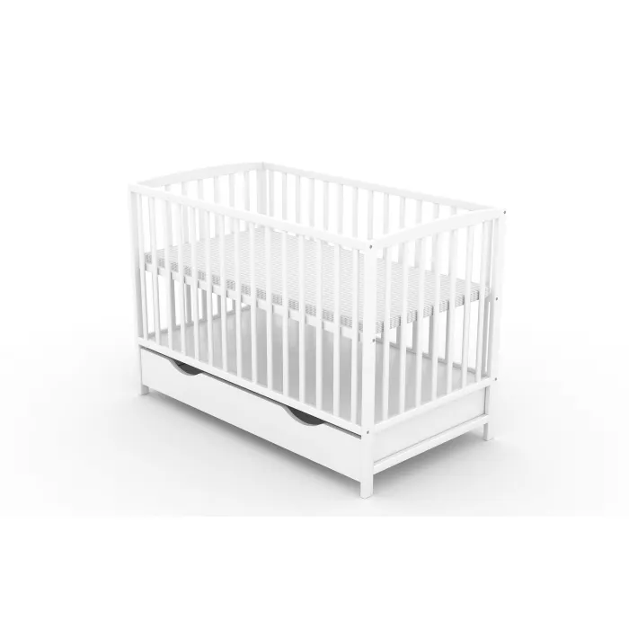 Patut VESSANTI ARES, cu sertar, alb KID805363