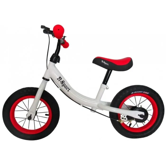 Bicicleta R-Sport R3, echilibru, fara pedale, roti gonflabile, alb/rosu KID996640