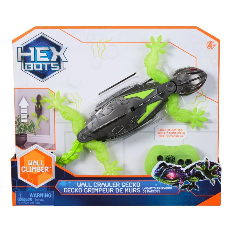 HEX BOTS SOPARLA GECKO VERDE CATARATOARE CU TELECOMANDA