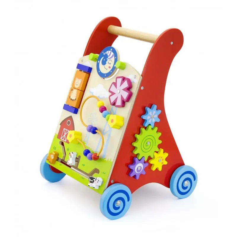 Antemergator Viga, lemn, activitati Montessori, rosu KID509507 — imaginea 2