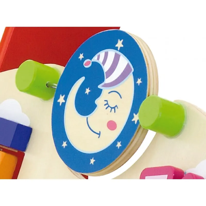 Antemergator Viga, lemn, activitati Montessori, rosu KID509507 — imaginea 3