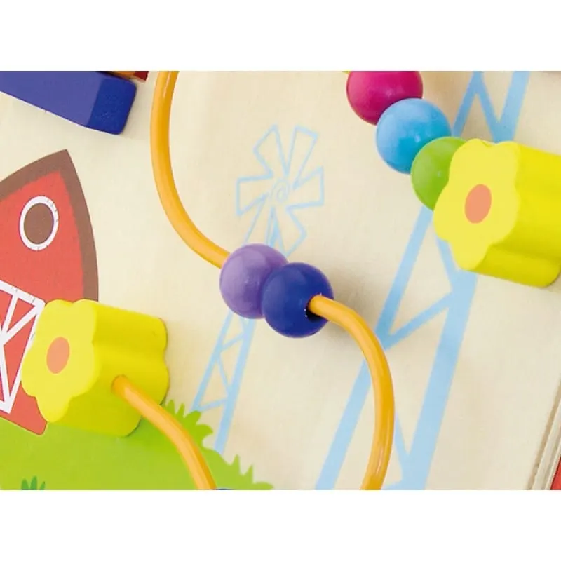 Antemergator Viga, lemn, activitati Montessori, rosu KID509507 — imaginea 5